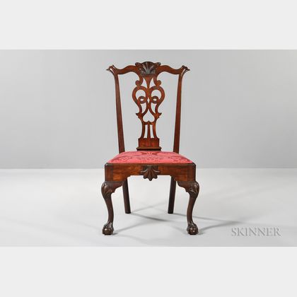 Shell-carved Mahogany Side Chair