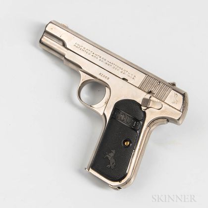 Colt Model 1908 Hammerless Semiautomatic Pistol
