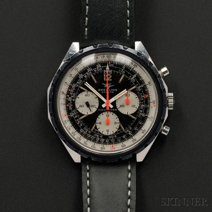 Stainless Steel "Navitimer" Chronograph Wristwatch, Breitling