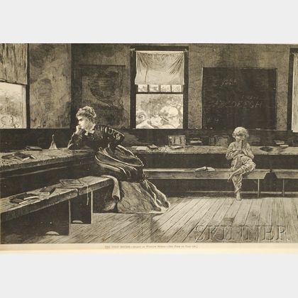 Winslow Homer, The Noon Recess, Wood Engraving