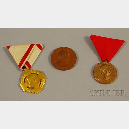 Three 19th and 20th Century German and Austrian Medals
