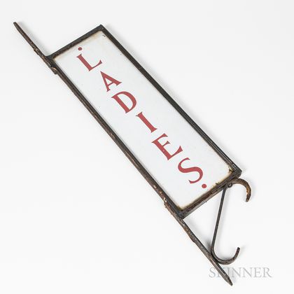 Double-sided Porcelain "Ladies" Sign