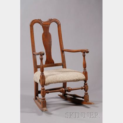 Queen Anne Carved Armchair