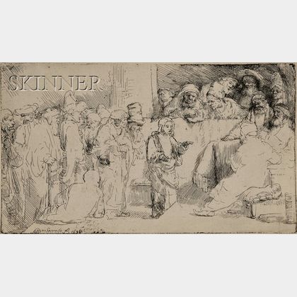 Rembrandt van Rijn (Dutch, 1606-1669) Christ Disputing with the Doctors: A Sketch