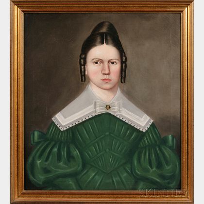 Erastus Salisbury Field (American, 1805-1900) Portrait of Harriet Henderson Hubbard