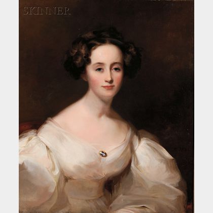 Thomas Sully (American, 1783-1872) Portrait of Ellen Shepherd Brooks (Mrs. Gorham Brooks)