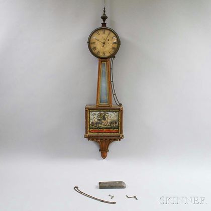 Federal Mahogany Gilt-front "Banjo" Clock