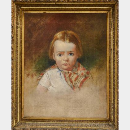 American School, 19th Century Portrait of a Child.