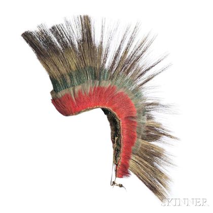Plains or Prairie Porcupine Quill and Deer Hair Roach