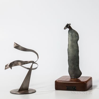 Two Sculptural Works: Fred Schmidt (American, 1936-2001) Abstract