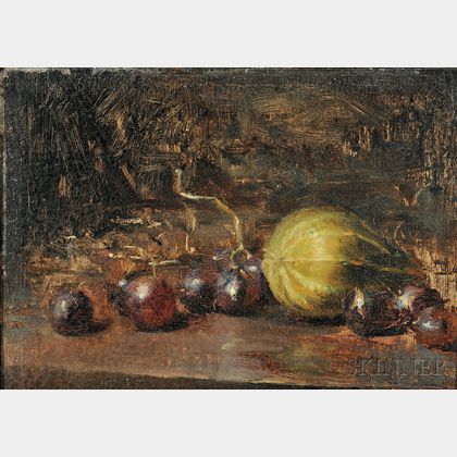 David A. Leffel (American, b. 1931) Gourd and Grapes #1