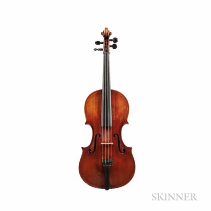 German Violin, Albert Ellersieck, Rostock, 1889