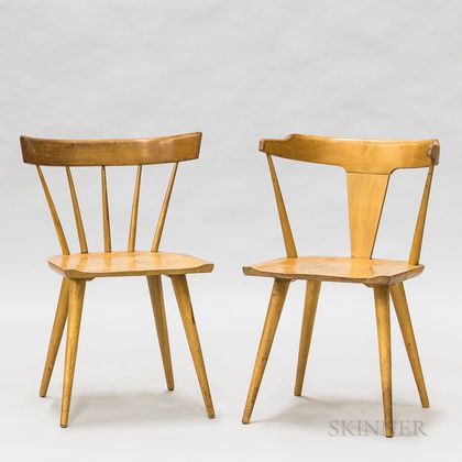 Two Paul McCobb Mid-Century Modern Maple Chairs