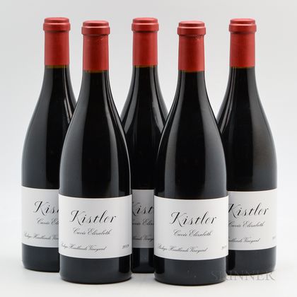 Kistler Pinot Noir Bodega Headlands Vineyard Cuvee Elizabeth 2009, 5 bottles 
