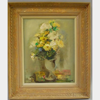 Wallace O. Bassford (American, 1900-1998) Bright & Cheerful /Floral Still Life