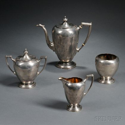 Four-piece Reed & Barton Sterling Silver Tea Service