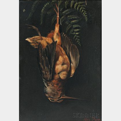 Alexander Pope (American, 1849-1924) Hanging Woodcock with Fern
