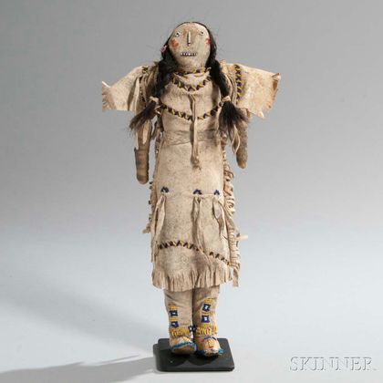 Cheyenne/Arapaho Beaded Hide Doll