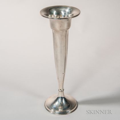 Matthews Co. Sterling Silver Trumpet Vase