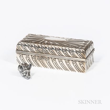 Elizabeth II Sterling Silver Pillbox by Tiffany & Co.