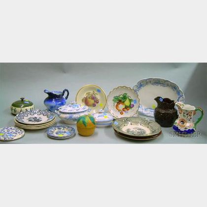 Twenty Pieces of Mostly English Decorated Ceramic Tableware