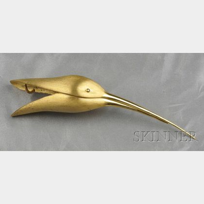 Bird Head Scarf Clip, Ted Muehling