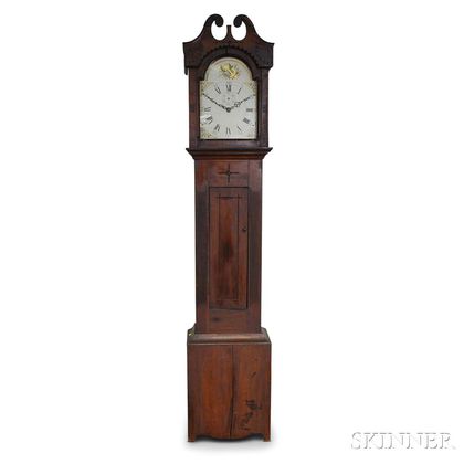 Carved Walnut Eight-day Pull-up Tall Clock