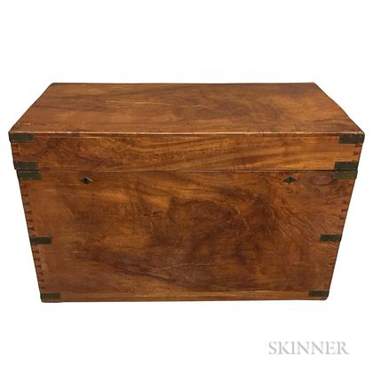 Chinese Export Brass-bound Camphorwood Chest