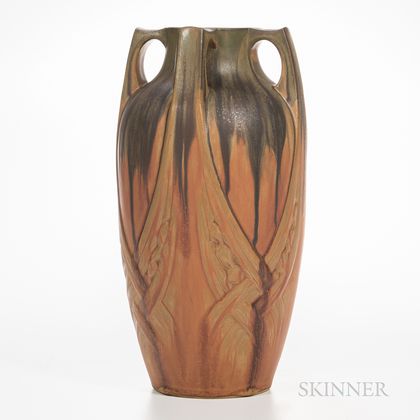 Denbac Pottery Buttress-handled Vase