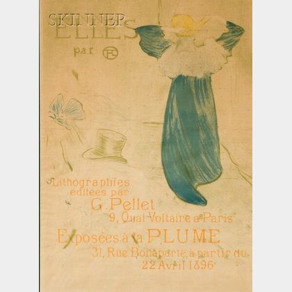 Henri de Toulouse-Lautrec (French, 1864-1901) Frontispiece Poster for "Elles"
