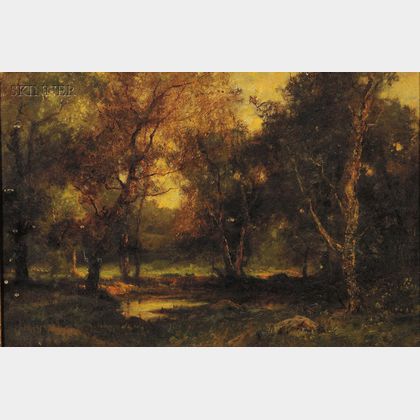 Charles Linford (American, 1846-1897) Woodland Landscape