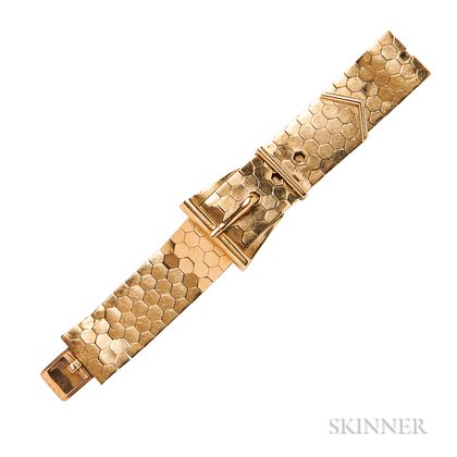 Retro 18kt Gold Covered Wristwatch