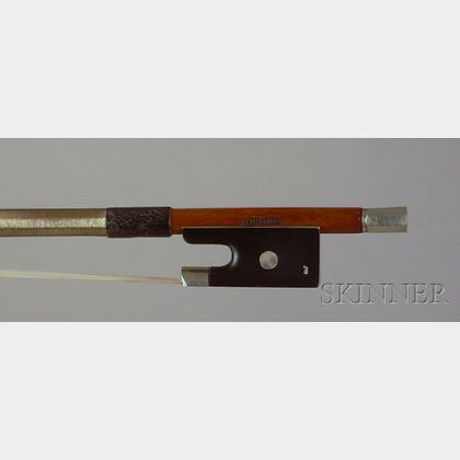 French Nickel Mounted Violin Bow, Jerome Thibouville-Lamy Workshop