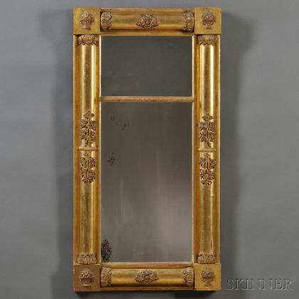 Classical Carved Wood and Gilt-gesso Mirror