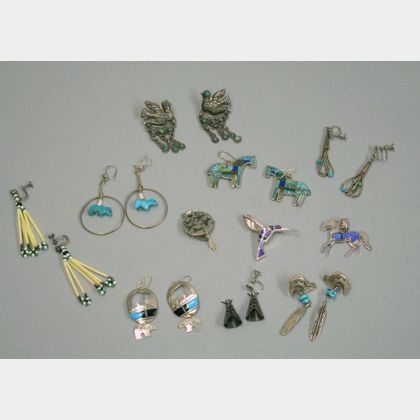Group of Southwestern Silver Jewelry