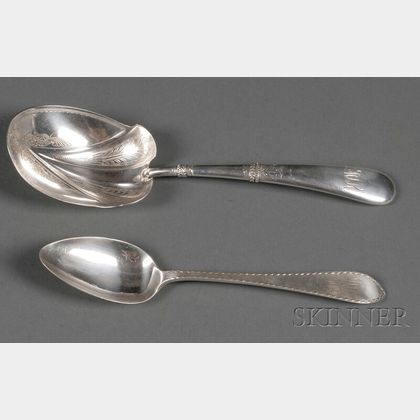 Five Sterling Spoons
