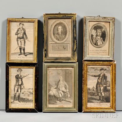 Six 18th Century Engravings of Military and Political Figures