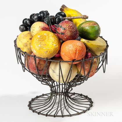 Wirework Compote with Stone Fruit
