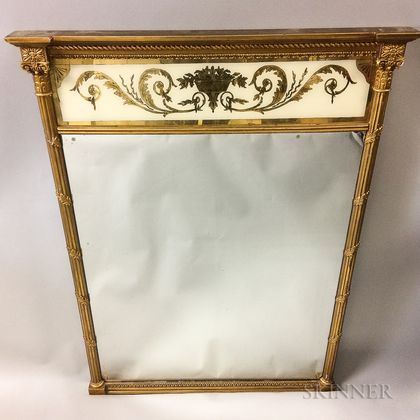 F.J. Newcomb Federal-style Eglomise Mirror