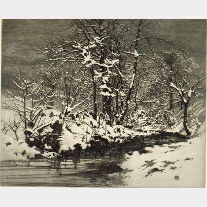 George Elbert Burr (American, 1859-1939) Winter Morning