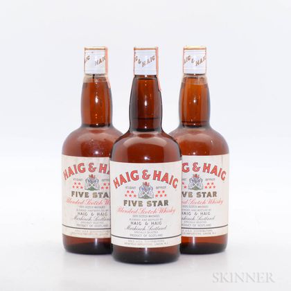 Haig & Haig Five Star, 3 4/5 quart bottles 