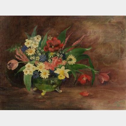 Attributed to Arthur M. Young (American, 20th Century) Floral Still Life