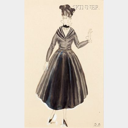 Raoul Dufy (French, 1877-1953) Robe Pour Poiret