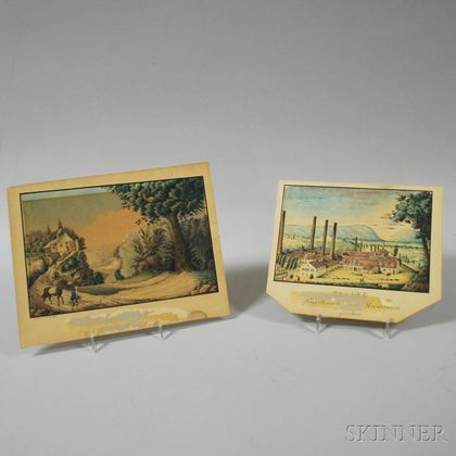 Two Continental Scrapbook Paintings