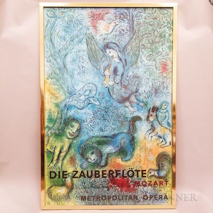 Framed Die Zauberflote (The Magic Flute) Poster After Marc Chagall