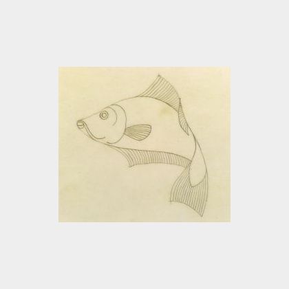 Maurits Cornelis Escher (Dutch, 1898-1972) Sketch for Fish