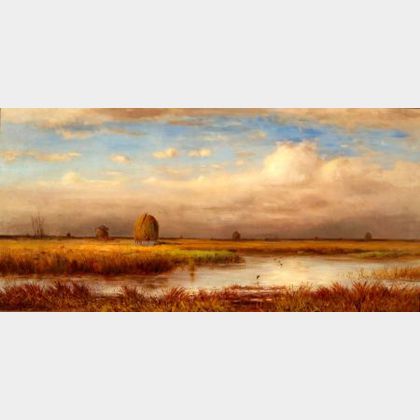 William Ferdinand Macy (American, 1852-1901) Marshes / An Autumn View