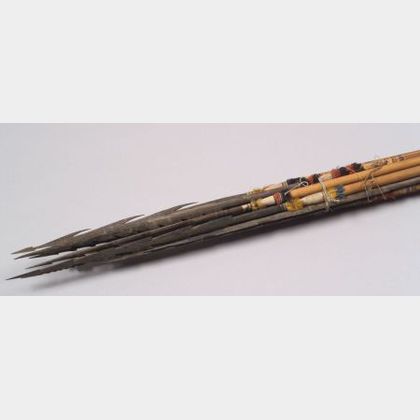 South American Hardwood Bow and Ten Arrows