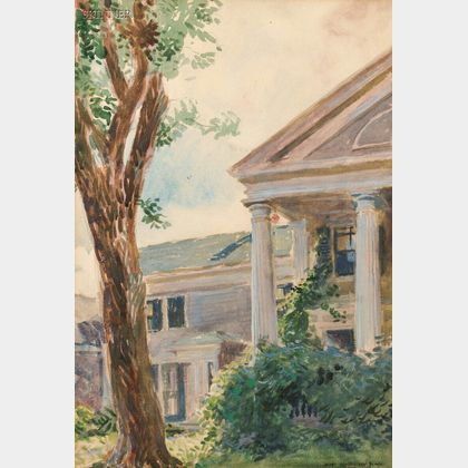 James Montgomery Flagg (American, 1877-1960) The Portico/A House View
