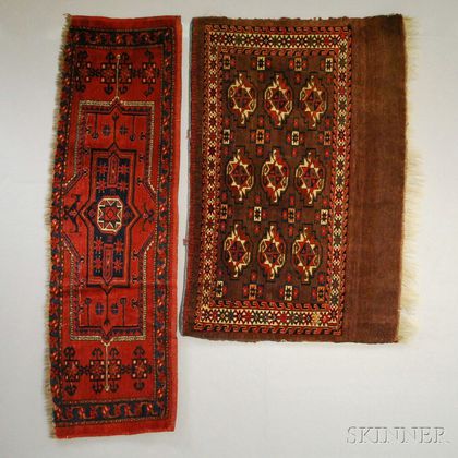 Two Turkoman Rug Items